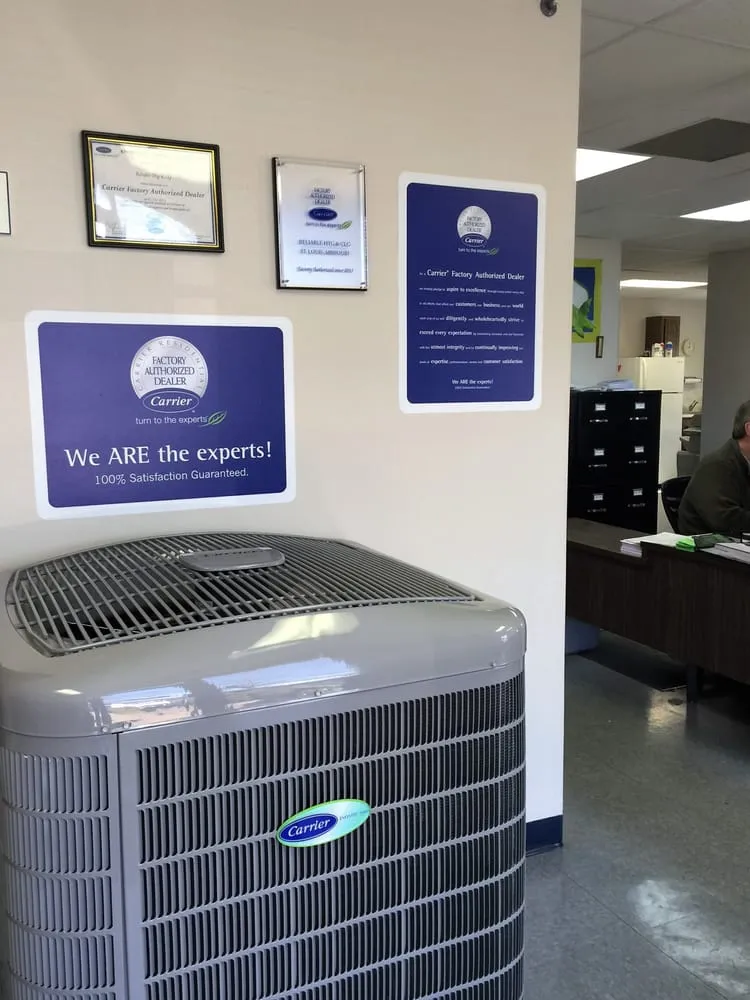 Slide of Reliable Heating and Cooling