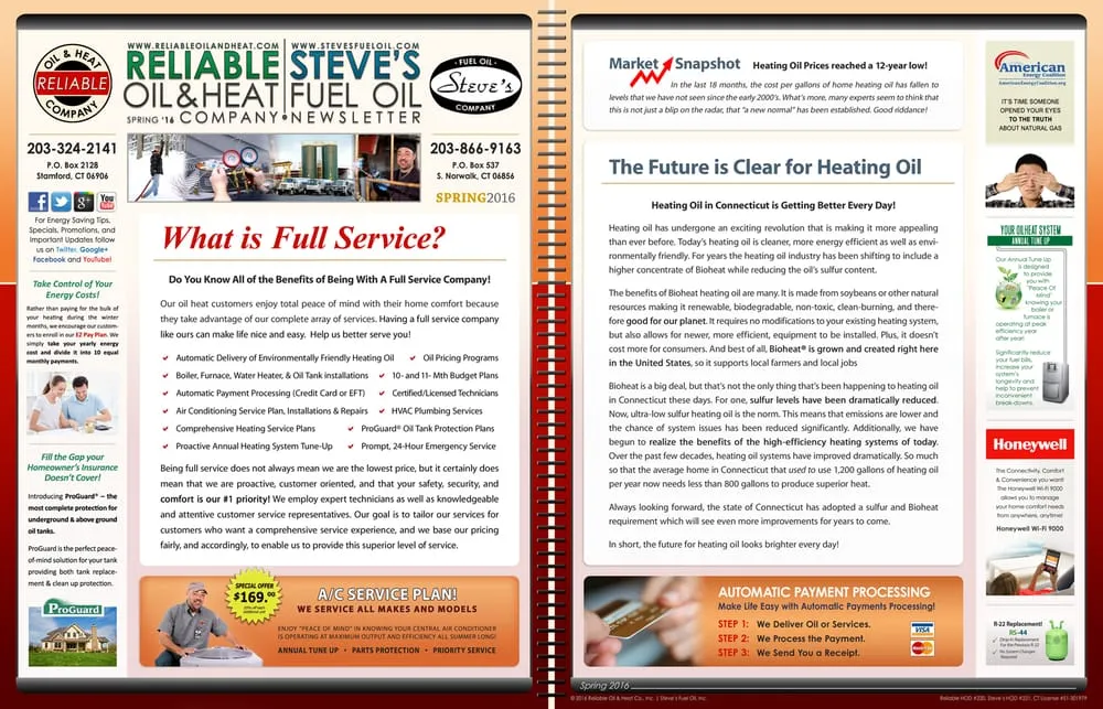 Slide of Reliable Oil & Heat Company