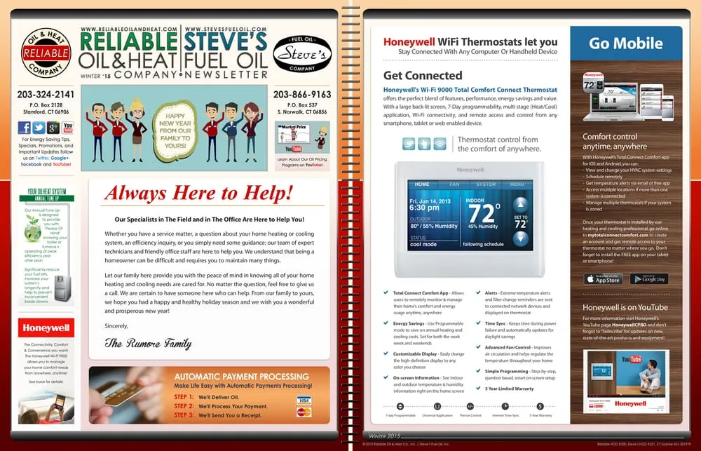 Slide of Reliable Oil & Heat Company