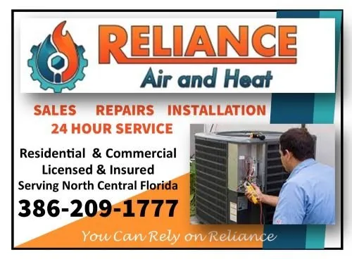 Slide of Reliance Air and Heat