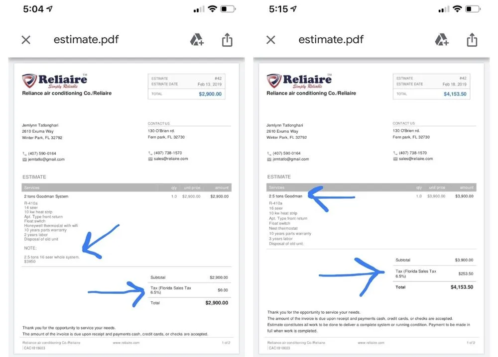 Slide of Reliance Air Conditioning Co. / Reliaire
