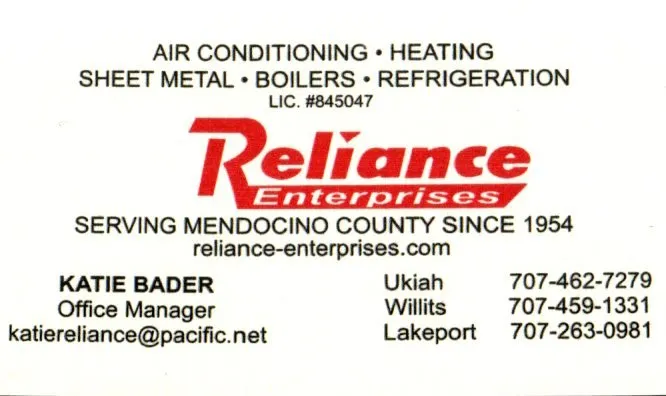 Slide of Reliance Enterprises HVAC