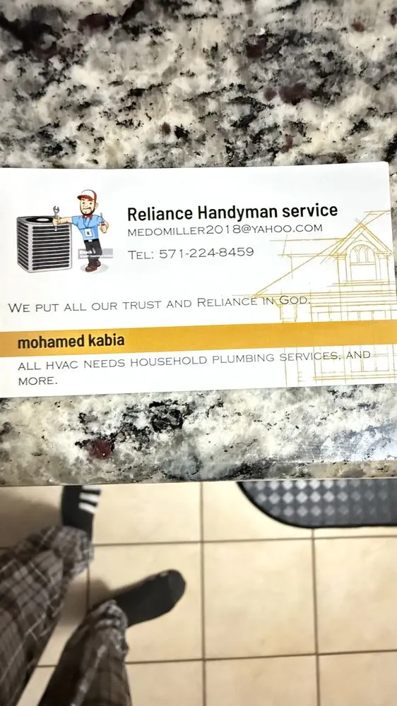 Slide of Reliance Handyman’s Services