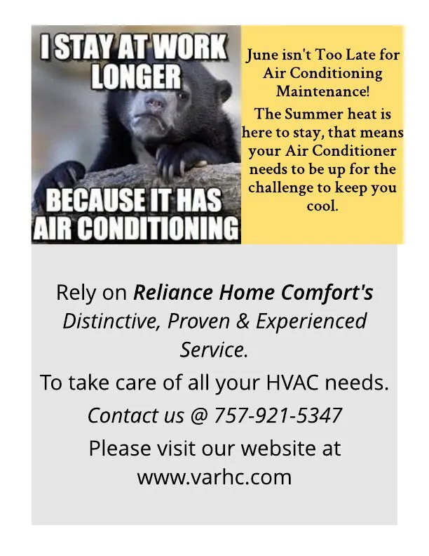 Slide of Reliance Home Comfort