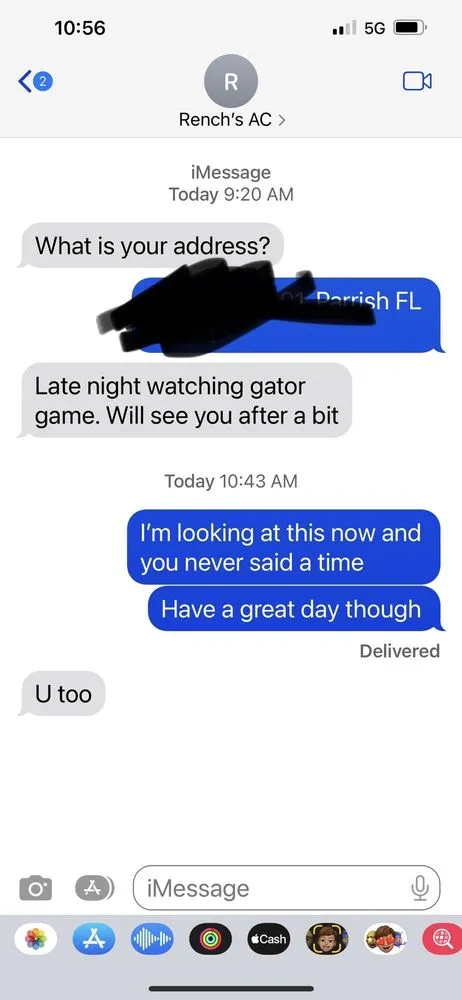 Slide of Rench's Heating and Cooling