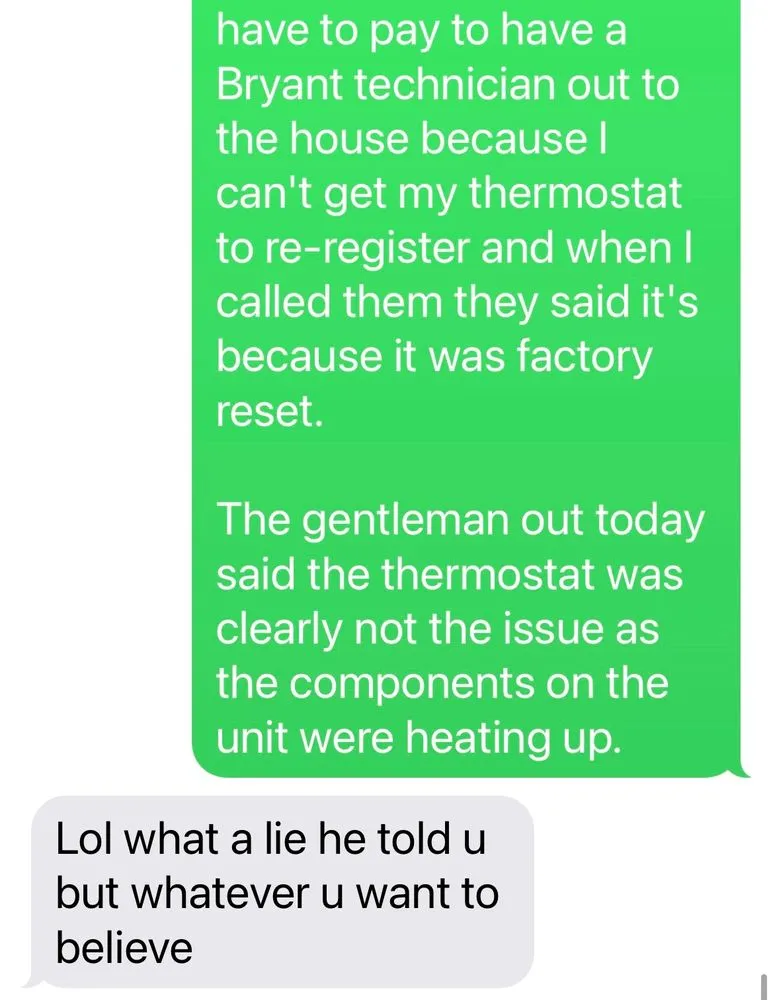 Slide of Rench's Heating and Cooling