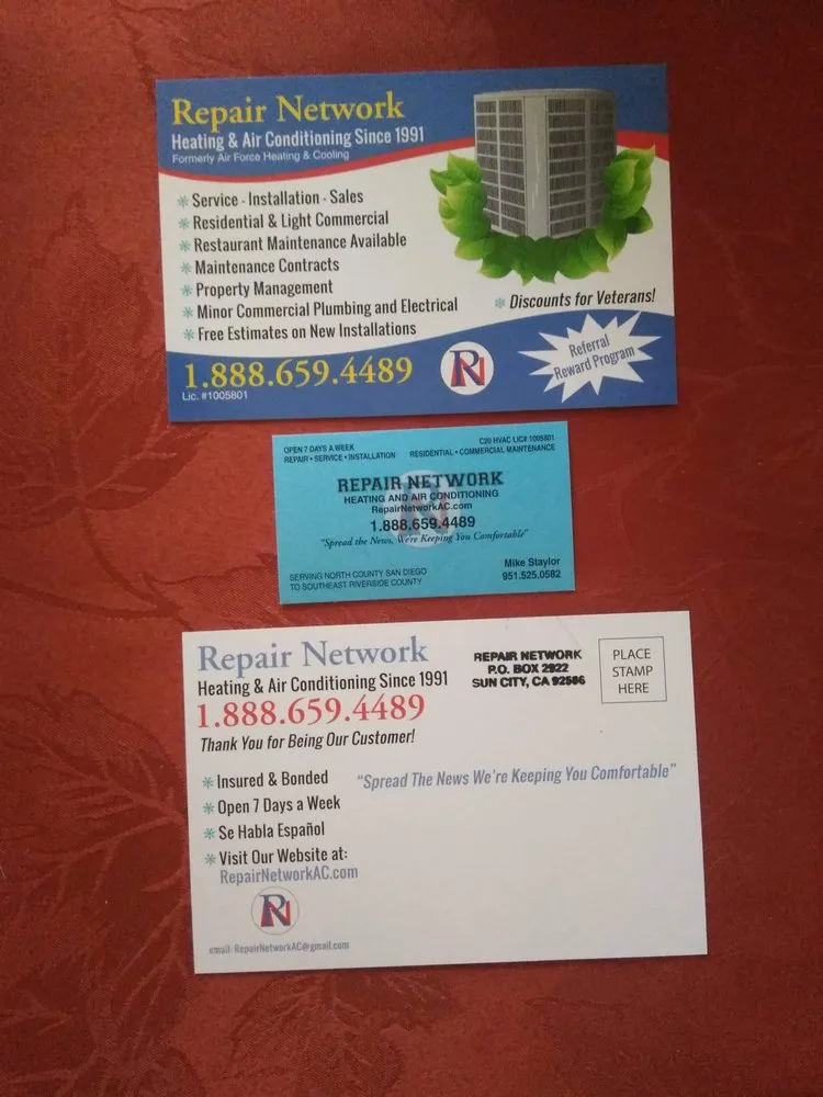 Slide of Repair Network