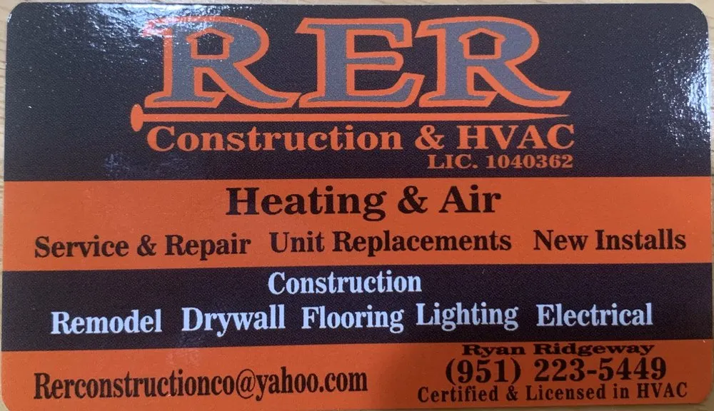 Slide of RER construction & HVAC