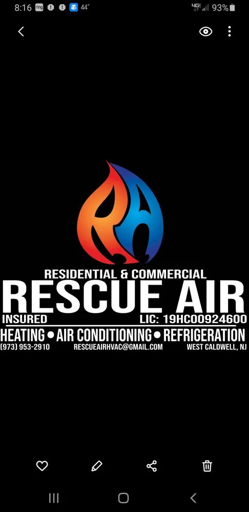 Slide of Rescue Air Conditioning, Heating and Refrigeration