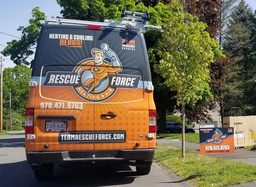 Slide of Rescue Force Heating and Air