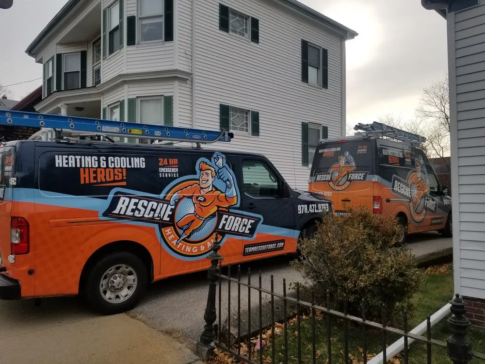 Slide of Rescue Force Heating and Air