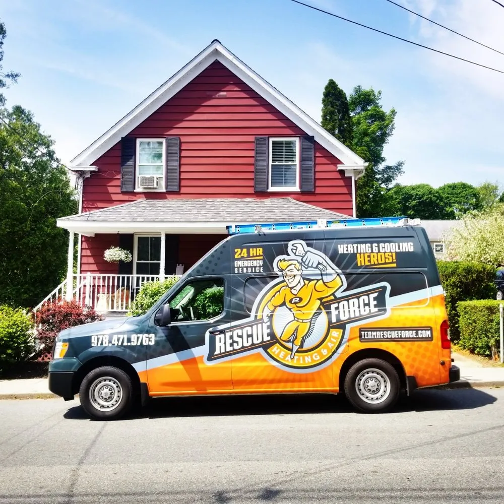 Slide of Rescue Force Heating and Air