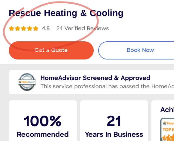 Slide of Rescue Heating & Cooling