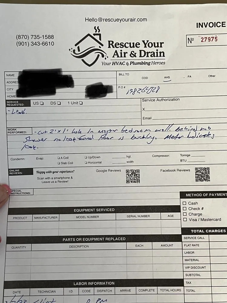 Slide of Rescue Your Air & Drain