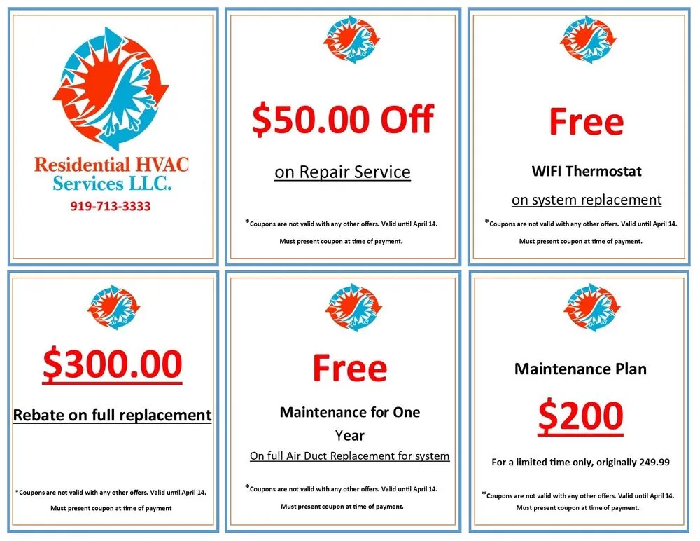 Slide of Residential HVAC Services