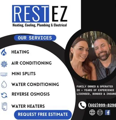 Rest EZ HVAC & Plumbing Logo