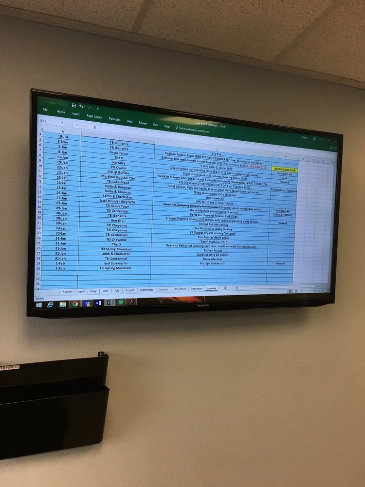 Slide of Restaurant Equipment Services