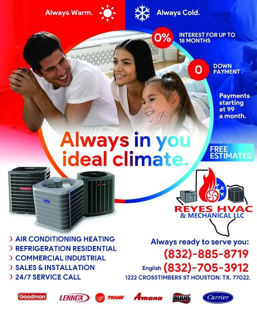 Slide of Reyes Hvac Mechanical