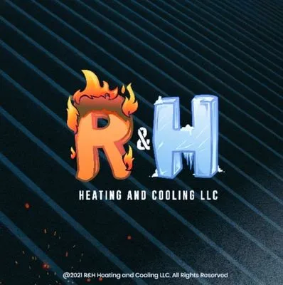R&H Heating and Cooling Logo