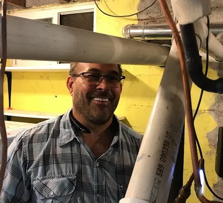 RheaTech Heating and Air Logo