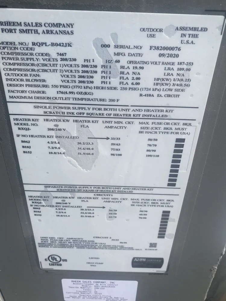 Slide of Rheem Manufacturing Company