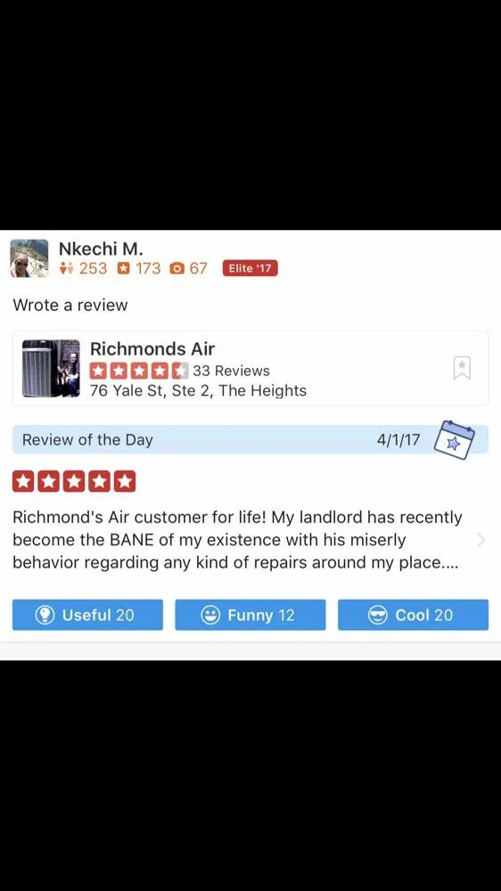 Slide of Richmond's Air