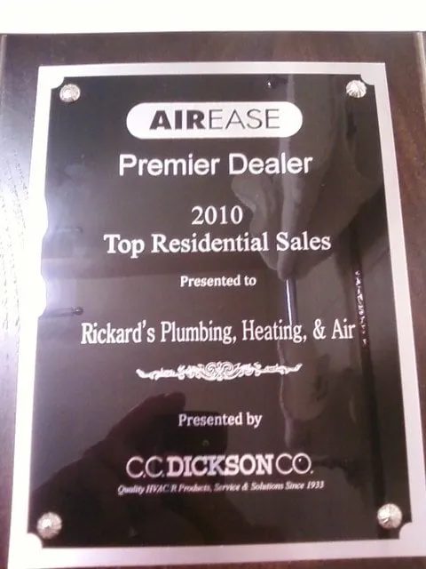 Slide of Rickard's Plumbing, Heating and Air