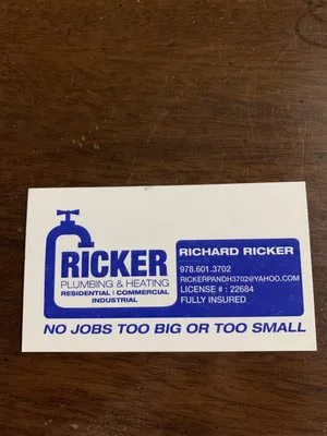 Ricker Plumbing and Heating Logo