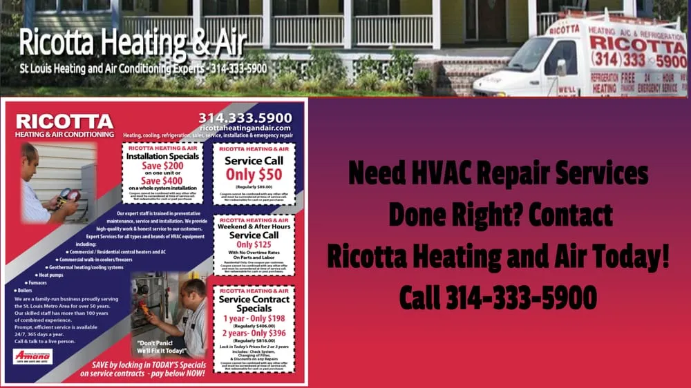 Slide of Ricotta Heating & AC