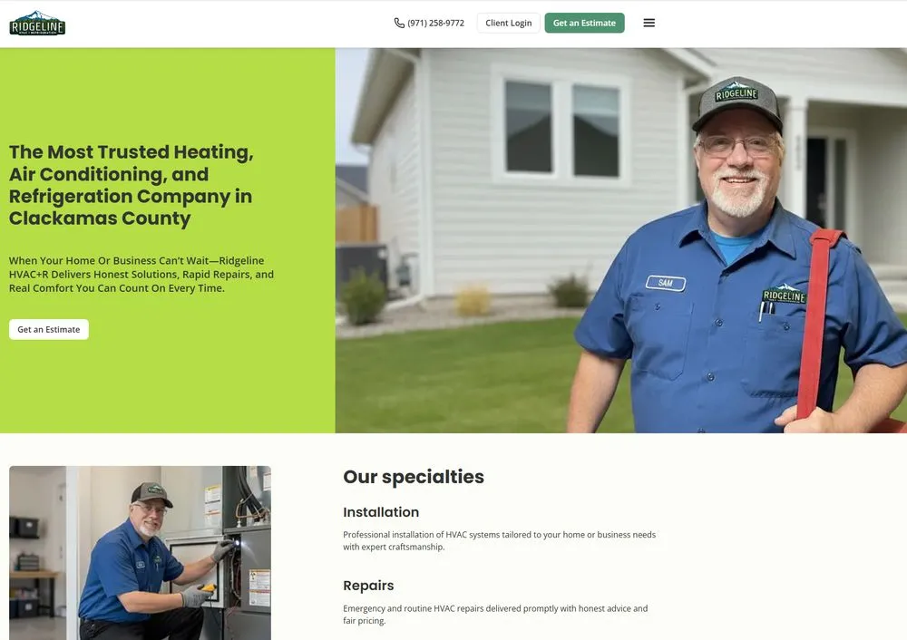 Slide of Ridgeline HVAC +Refrigeration