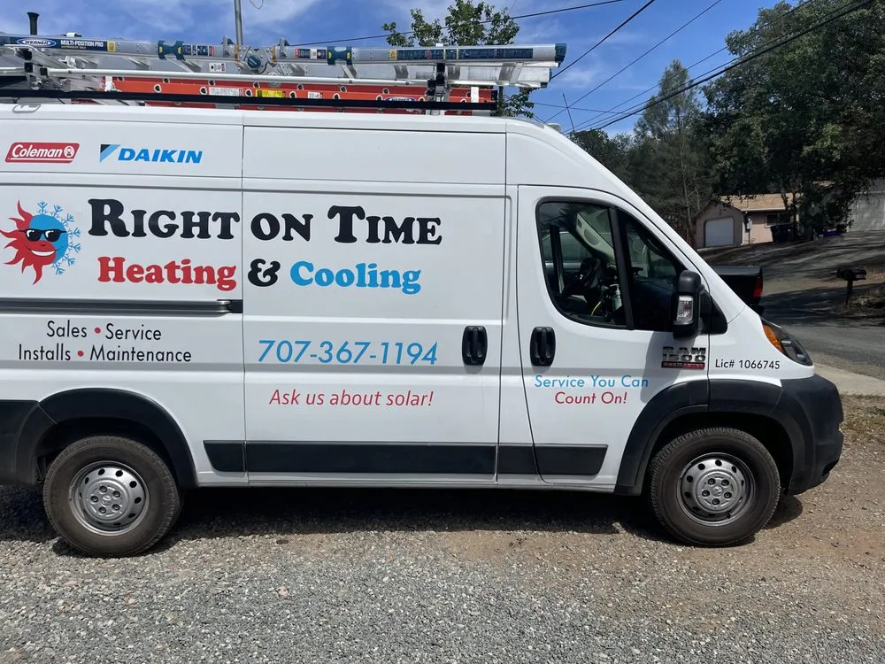 Slide of Right On Time Heating and Cooling