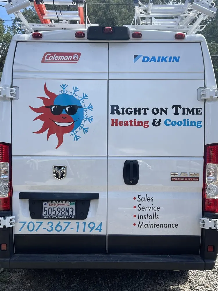 Slide of Right On Time Heating and Cooling