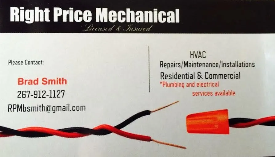 Slide of Right Price Mechanical