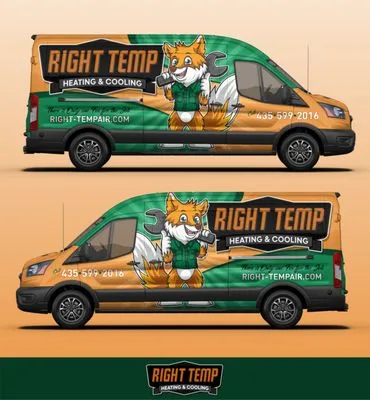 RightTemp Heating and Cooling Logo