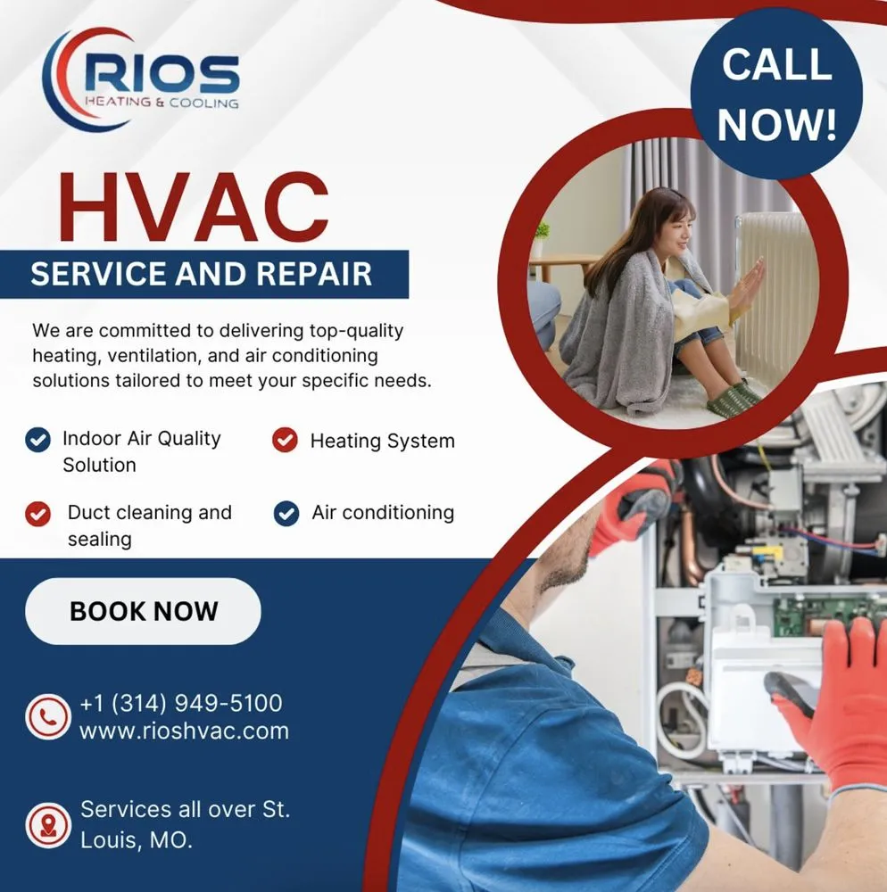 Top-rated air conditioning service for fast service in St. Louis, MO by Rios Heating & Cooling