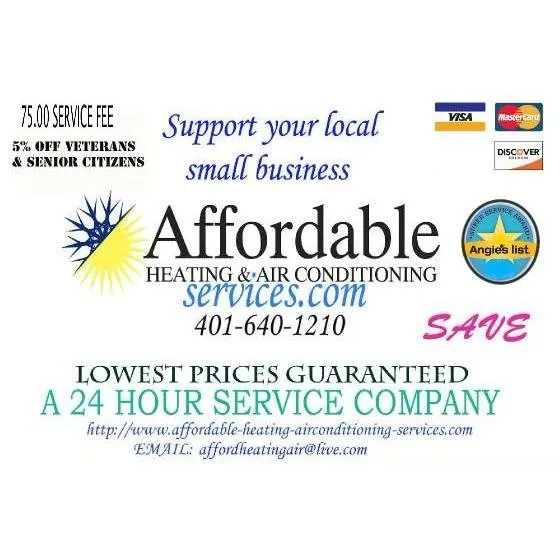 Slide of RI's Affordable Heating & Air Conditioning Services