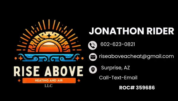Rise Above Heating and Air Logo