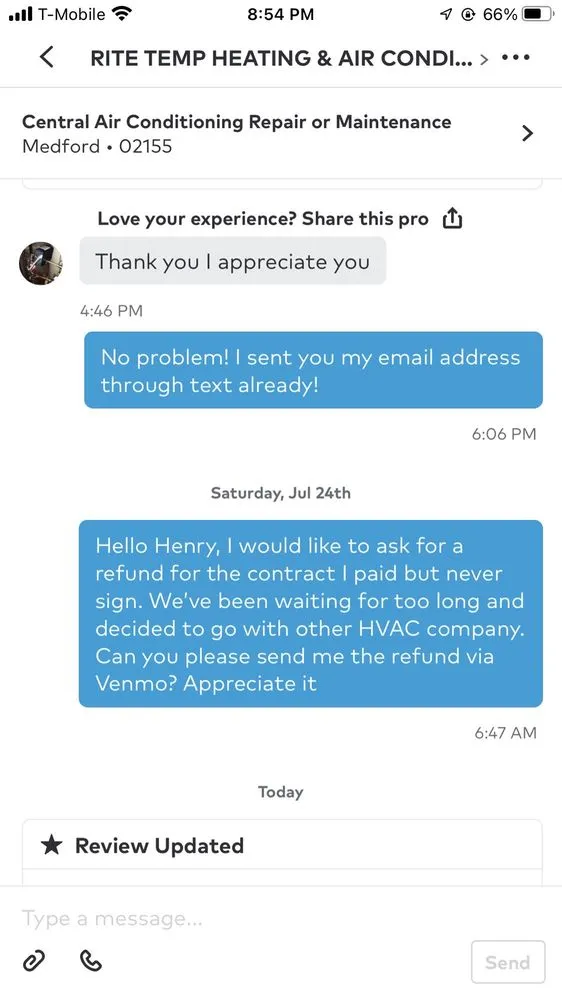 Slide of Rite Temp Cooling and Heating