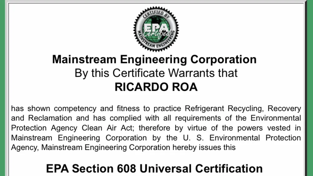 Slide of Roa Heat & Ac Service