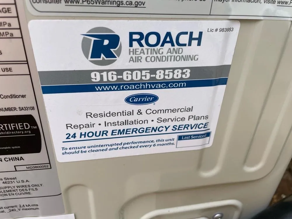 Slide of Roach HVAC