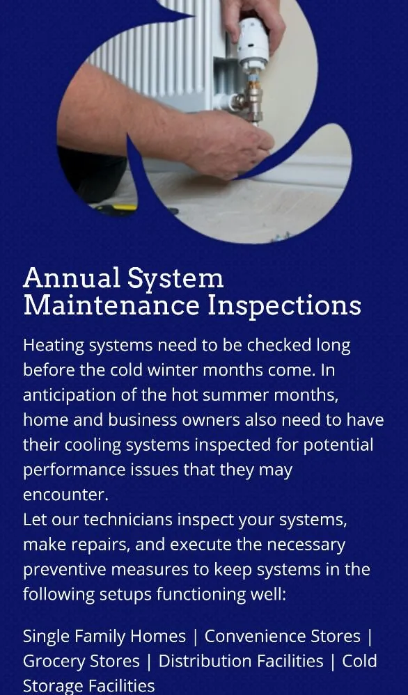 Slide of Robbins Refrigeration