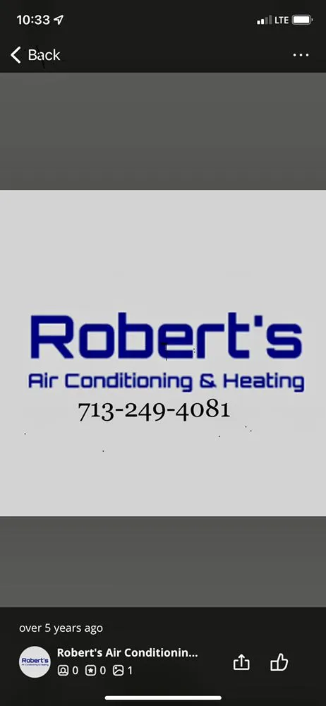 Slide of Robert's Air Conditioning & Heating Sales & Service