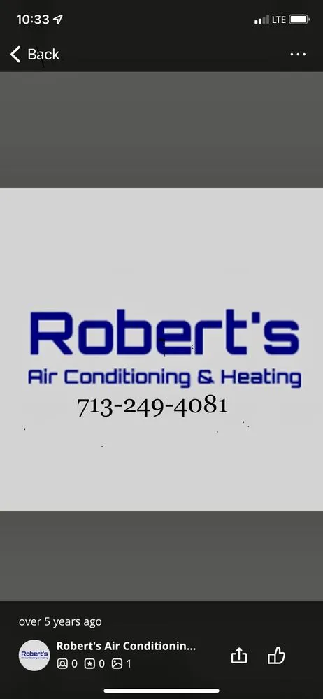 Slide of Robert's Air Conditioning & Heating Sales & Service