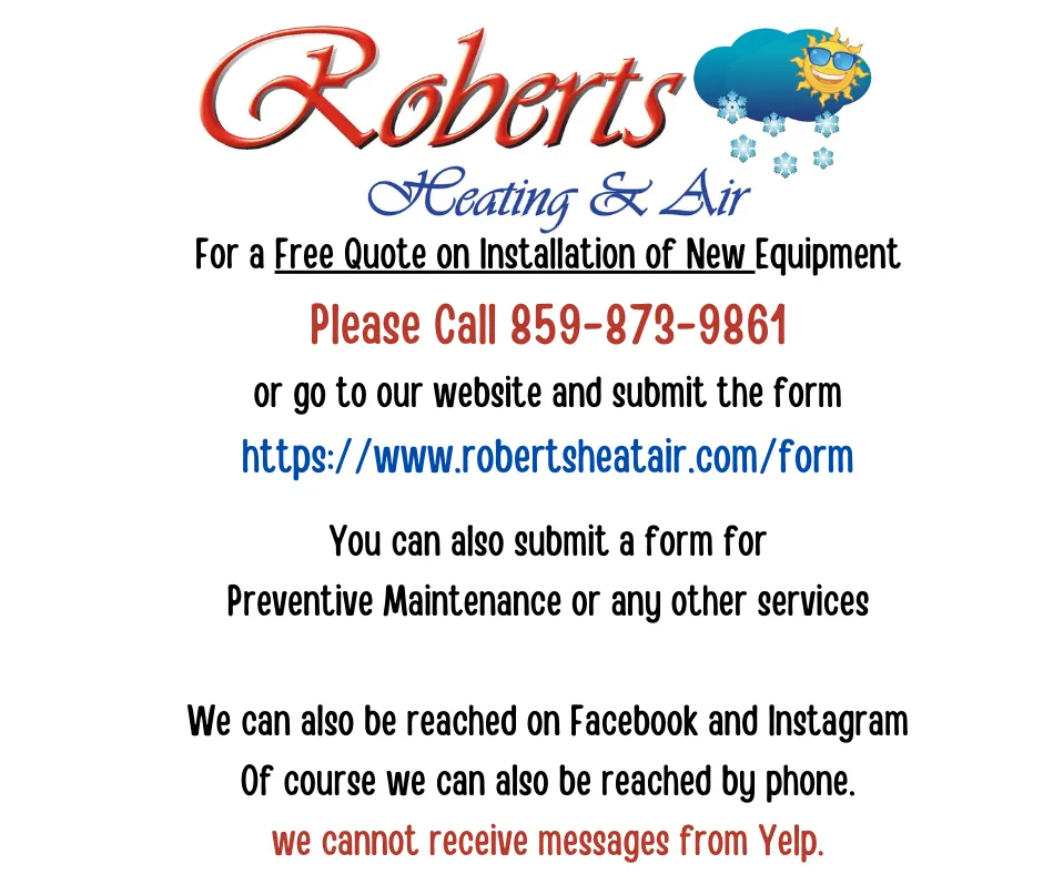 Slide of Roberts Heating & Air
