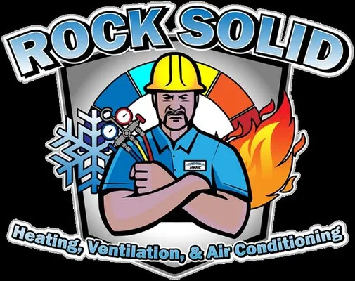 Rock Solid Heating & Cooling Logo