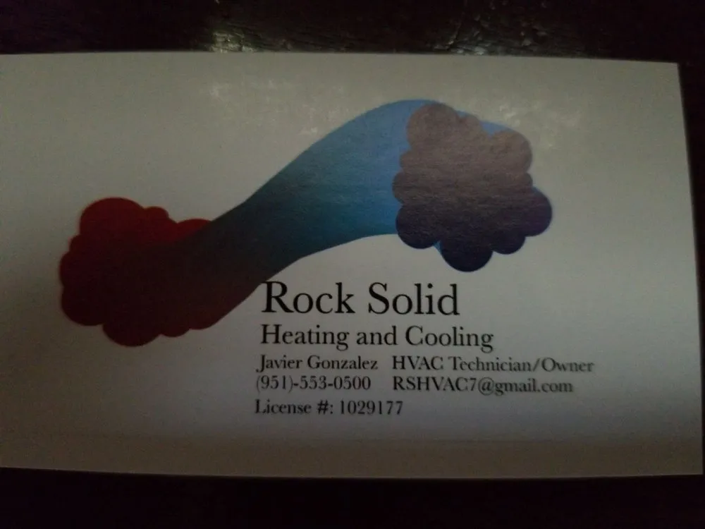 Slide of Rock Solid Heating And Cooling