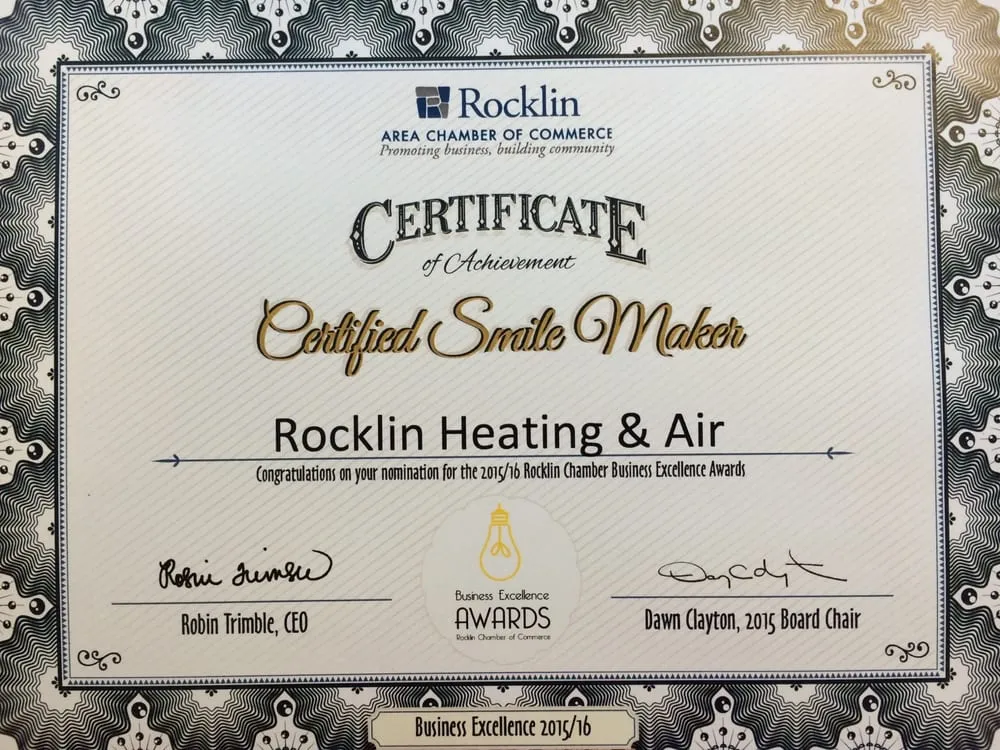 Slide of Rocklin Heating & Air