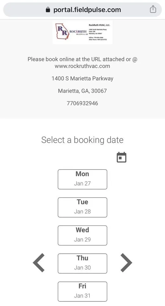 Slide of RockRuth HVAC