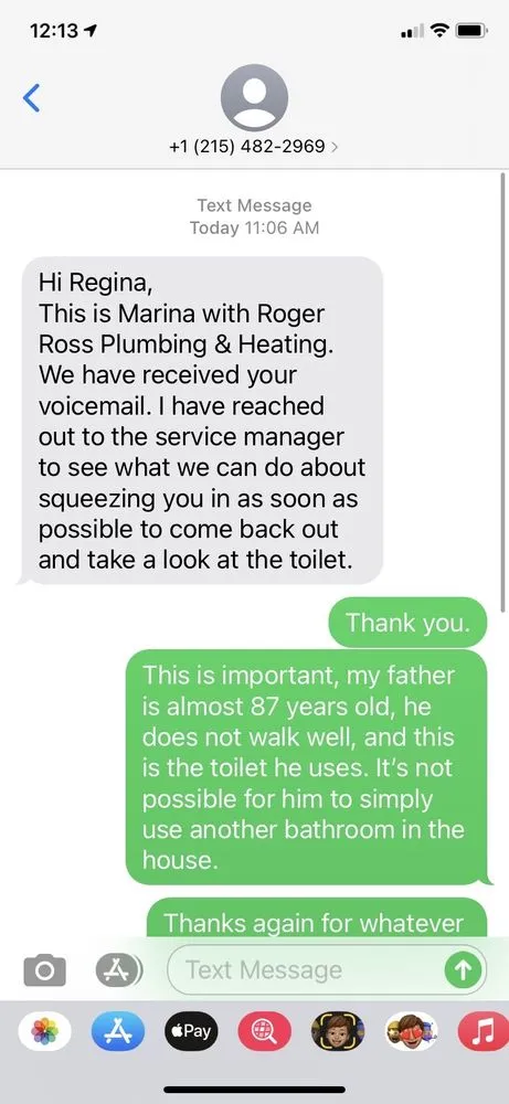 Slide of Roger Ross Plumbing