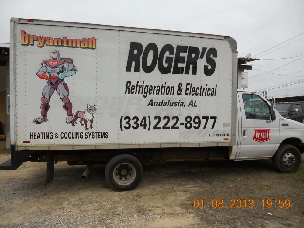 Slide of Roger's Refrigeration & Electrical